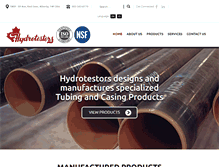 Tablet Screenshot of hydrotestors.com